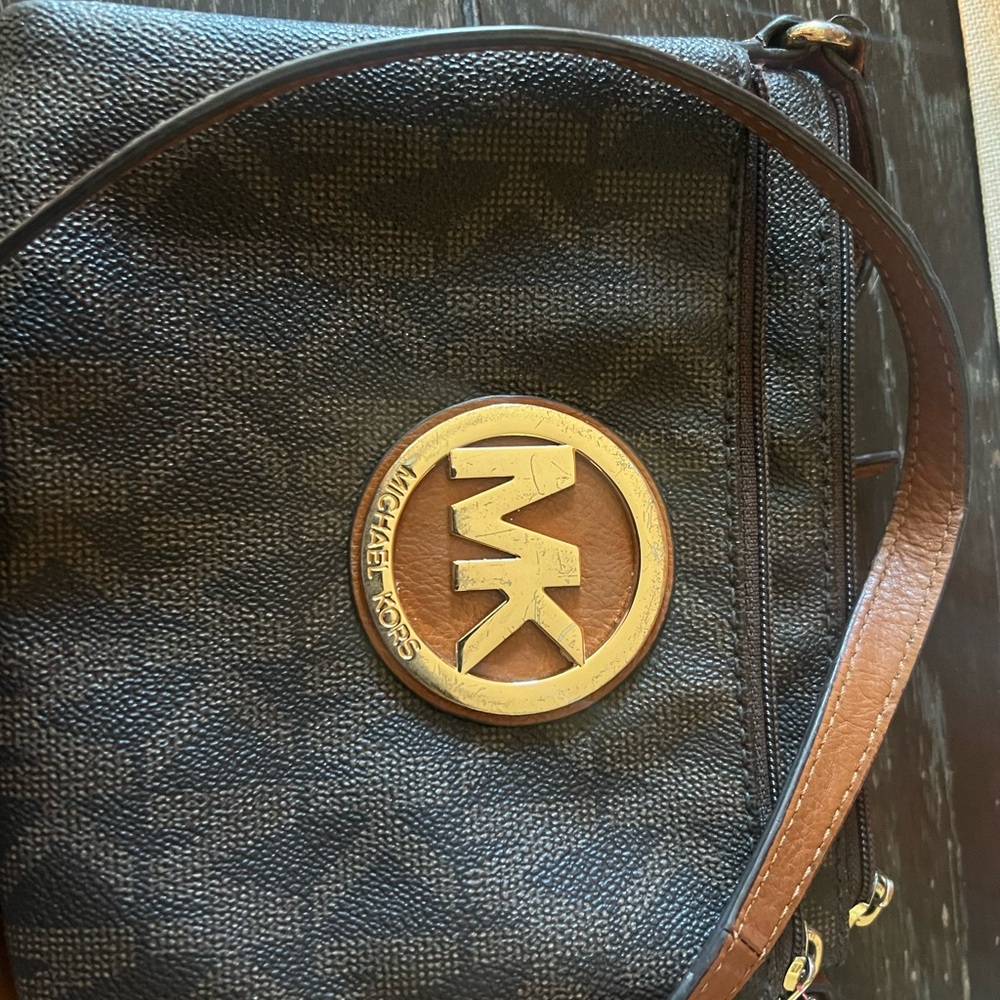 Michael Kors Black and Brown Belt Bag